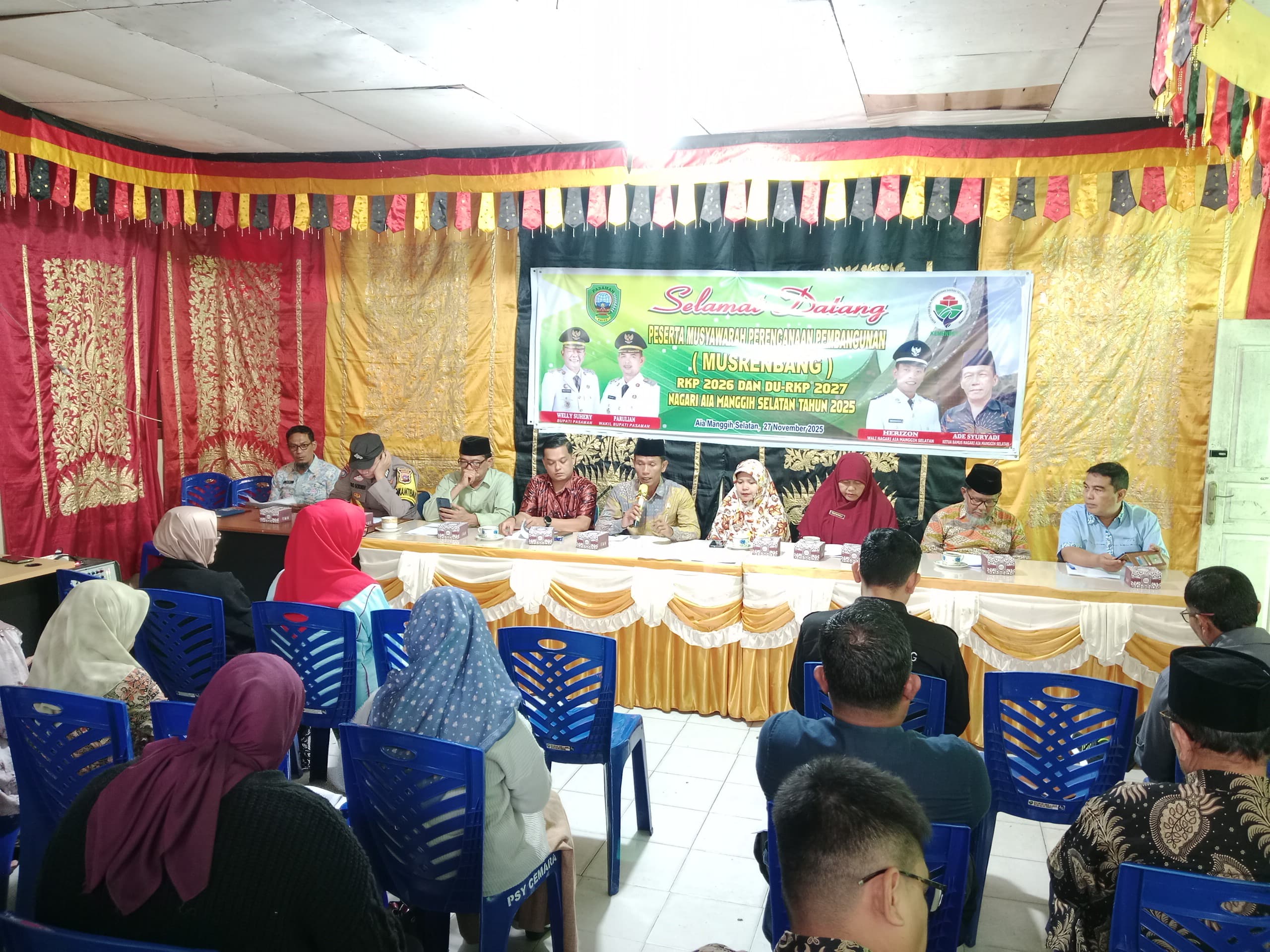 Wali Nagari Aia Manggih Selatan, Herizon saat musrenbang